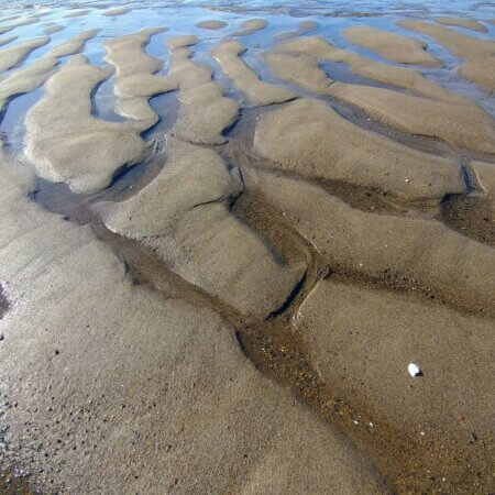 Homepage slideshow - Brackish tidewater flow and sand pattern #1